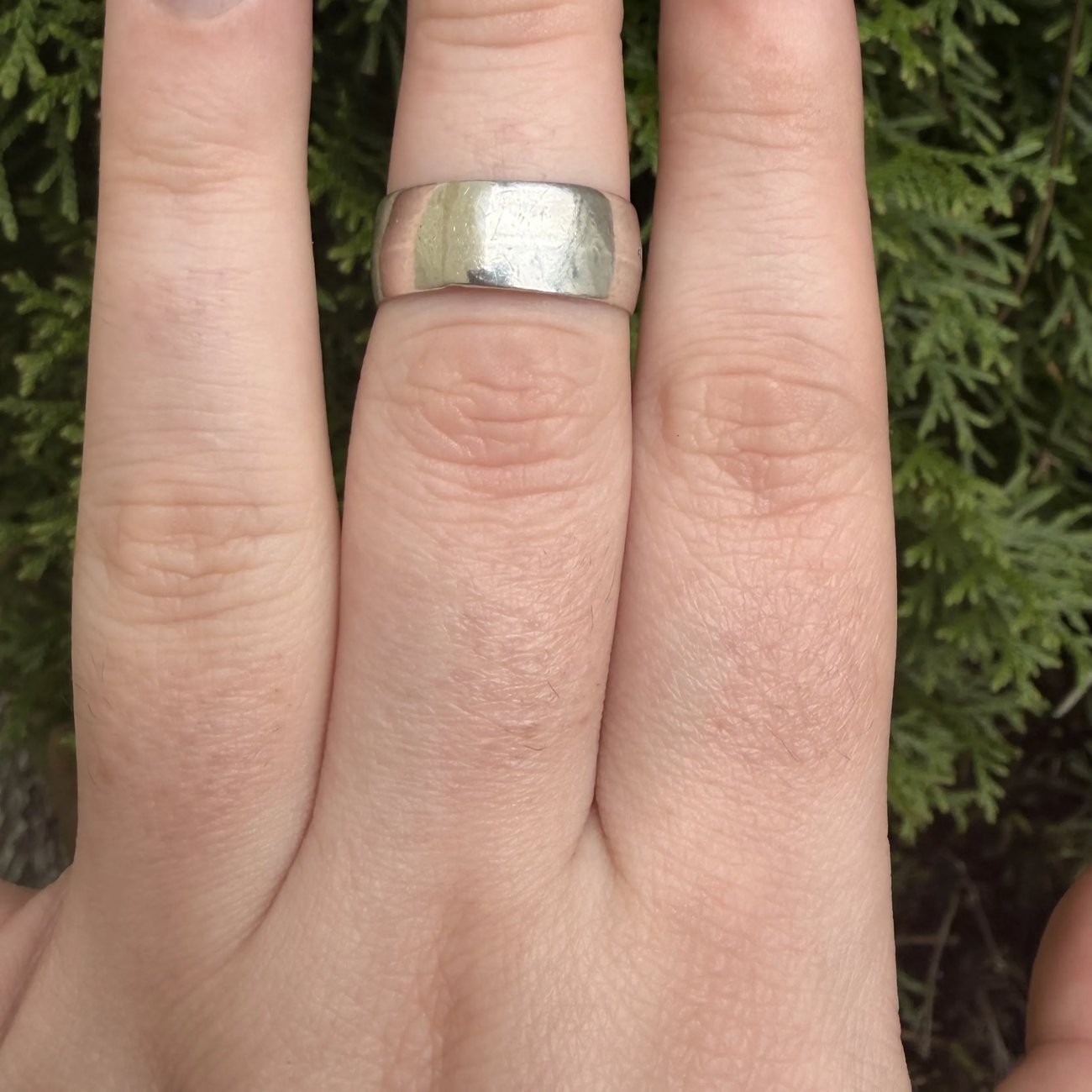 Sterling Silver Wide Chunky Band Ring