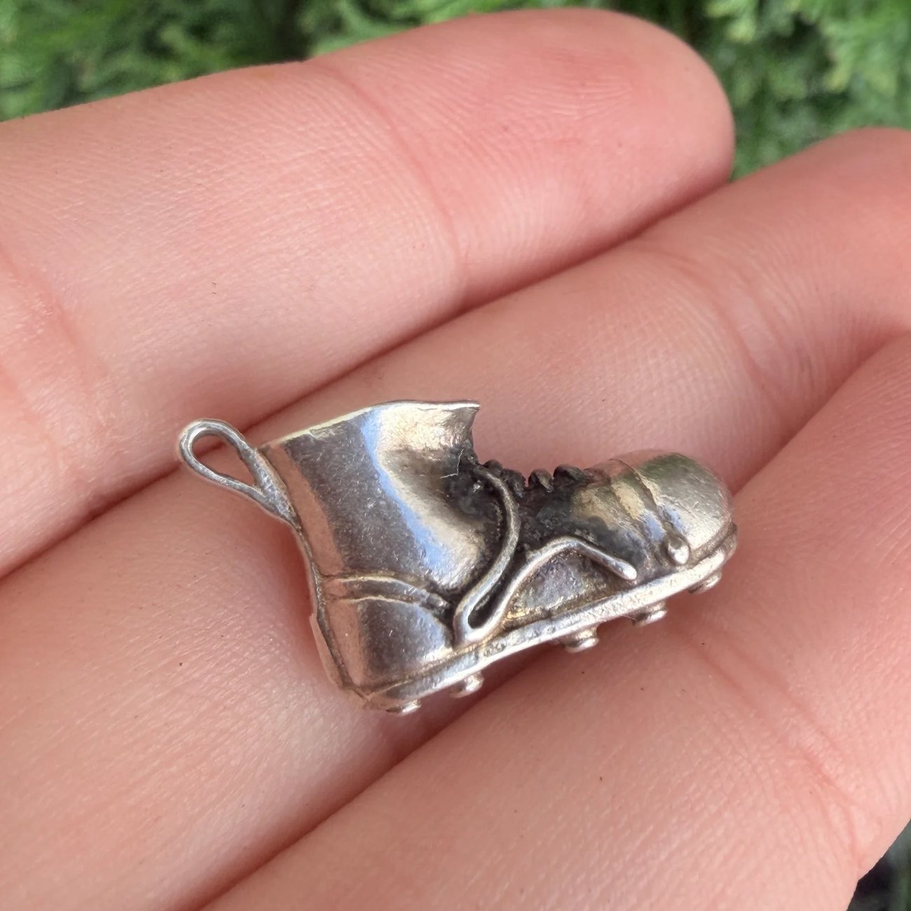 Vintage Silver Trainer Sneaker Shoe Charm Pendant