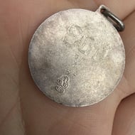 Vintage Sterling Silver Saint Christopher Pendant 925 Religious Travellers Charm - 5