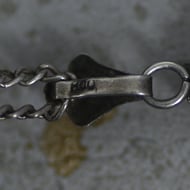 Antique Silver Madonna and Child Miniature Painting Necklace Pendant  - 4