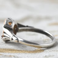 Vintage  Silver Shell Cameo Ring - 6