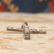 Antique Charles Horner Sterling Silver Paste Cross Pendant Chester Art Deco - 5