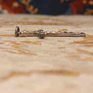 Antique Charles Horner Sterling Silver Paste Cross Pendant Chester Art Deco - 6