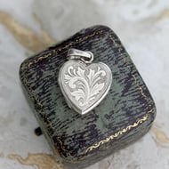 Vintage Sterling Silver Heart Photo Locket by Andreas Daub