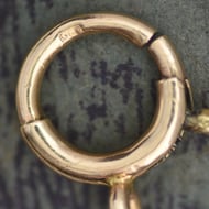 Antique 9ct Gold Bolt Ring Clasp Pendant Enhancer Necklace Fastener Finding - 2