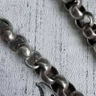 Antique Silver Albert Chain Fancy Link Watch Victorian Necklace - 8