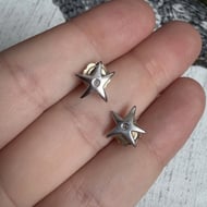 Sterling Silver Hot Diamonds Star Fish Stud Earrings 925  - 6