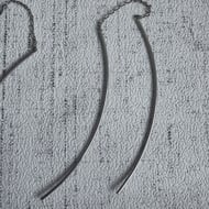Sterling Silver Threaded Long Dangly Earrings Chain Thread  - 3