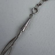 Sterling Silver Liquid Silver Amethyst Lariat Necklace - 6