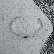 Vintage Silver Coral Bear Paw Cuff Southwestern Bangle - 6