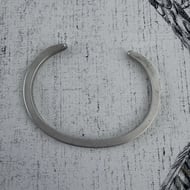 Vintage Sterling Silver Heavy Cuff Bracelet - 8