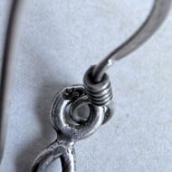 Vintage Sterling Silver Celtic Knot Drop Earrings - 5