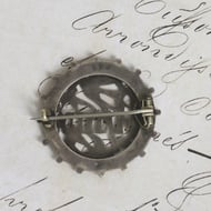 Antique Victorian Silver Name Brooch Matilda Swallow Bird Sweetheart Engraved Pin - 6