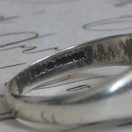 Sterling Silver Signet Ring Plain Oval Blank Face Engravable Pinky Unisex Vintage - 8