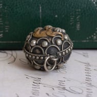Vintage Silver Plated Elephant Camel Orb Pendant Boho Ropework Sphere Charm - 5