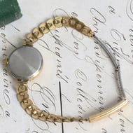 Vintage Everite Seven Ladies Watch 12ct Gold Filled Bracelet Swiss Non Running  - 3