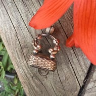 Antique Rose Cased Gold Fob Smokey Quartz Seal Watch Chain Pendant Charm - 5