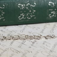 Sterling Silver Cable Link Chain Necklace Dainty Long Short Belcher Layering Fine - 4