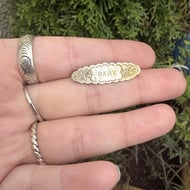 Antique Baby Bar Brooch Sterling Silver - 2