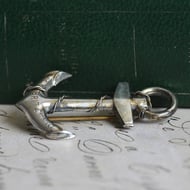 Vintage Sterling Silver MV Britannic Anchor Brooch Ocean Liner Souvenir Ship Pin - 3