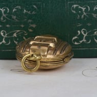 Antique Oval Locket Pendant Buckle Belt Rolled Gold Photo - 5