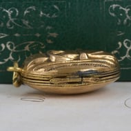 Antique Oval Locket Pendant Buckle Belt Rolled Gold Photo - 8