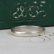 Vintage Kit Heath Sterling Silver Band Ring Clear Stone Set - 3