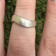 Sterling Silver Wavey Twist Stack Band Ring - 2
