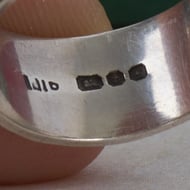 Vintage Sterling Silver X O Kiss Hug Ring Band Stack - 4