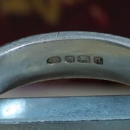 Vintage Sterling Silver Together Forever Stacking Band Ring Love - 4