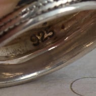 Sterling Silver Wide Chunky Cigar Band Unisex Mens - 4