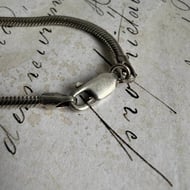 Vintage Sterling Silver Snake Chain Choker 16" - 5
