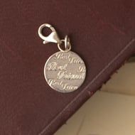 Sterling Silver Best Friend Charm Circular Pendant