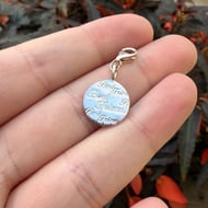 Sterling Silver Best Friend Charm Circular Pendant  - 3