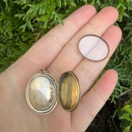 Antique Edwardian Locket 9ct Gold Front and Back Pendant - 14