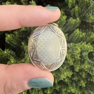 Antique Edwardian Locket 9ct Gold Front and Back Pendant - 3
