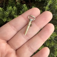 Antique Georgian Pocket Watch Key Gold Cased - 2