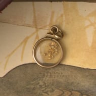 Vintage Gold Filled 12ct Chip Nugget Shaker Charm Pendant