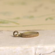 Vintage Gold Filled 12ct Chip Nugget Shaker Charm Pendant - 7