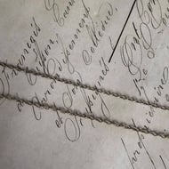 Vintage Dainty Sterling Silver Diamond Cut Cable Chain 18" - 4