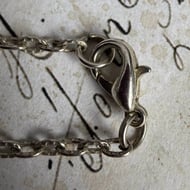 Vintage Dainty Sterling Silver Diamond Cut Cable Chain 18" - 7