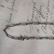 Vintage Sterling Silver Paperclip Chain Necklace 22" - 5