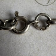 Vintage Sterling Silver Paperclip Chain Necklace 22" - 6