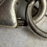 Vintage Sterling Silver Circular Link Fancy Chain Necklace Artisan 24" - 9