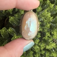 Antique Nacre Pendant Locket Mother of Pearl Victorian Pinchbeck - 2