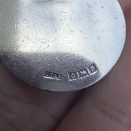 Vintage Sterling Silver George Tarratt Ltd Lily Floral Pendant Round - 5