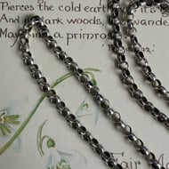 Vintage Sterling Silver Belcher Rolo Chain Long Necklace 32"  - 5