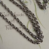 Vintage Sterling Silver Belcher Rolo Chain Long Necklace 32"  - 6