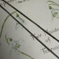 Vintage  Sterling Silver Box Chain Necklace Italy Choker - 4