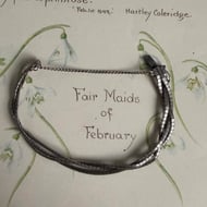 Vintage Sterling Silver Textured Twist Bracelet Braided Multi Strand Chunky Stack - 6